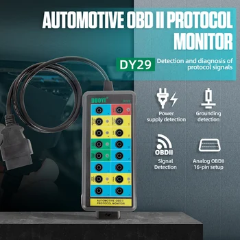 Автомобильный Диагностический протокол DY29 Детектор Тестер Auto Car Obd2 Breakout Breakout Box Монитор интерфейса OBDII автомобиля - Изображение 1  