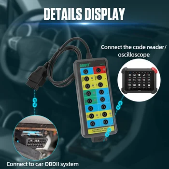 Автомобильный Диагностический протокол DY29 Детектор Тестер Auto Car Obd2 Breakout Breakout Box Монитор интерфейса OBDII автомобиля - Изображение 2  