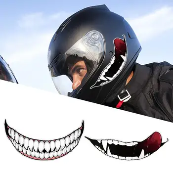 Наклейки на мотоциклетный шлем VenomTeeth Водонепроницаемая защита от солнца Универсальные Аксессуары для украшения модификации автомобиля мотоцикла - Изображение 2  
