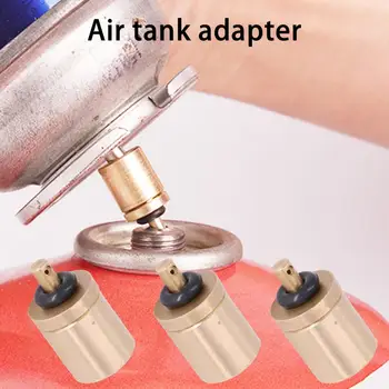 1 Комплект газового адаптера Mini Safe Универсальный Медный клапан для надувания походной плиты для улицы - Изображение 1  