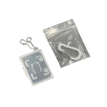 10 штук, Прозрачная коробка для ключей для переключателя, OLED-специальный карман для карт, Портативный держатель для хранения игровых карточек, карта Micro SD - Изображение 1  