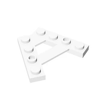 10шт MOC Brick Parts 15706 Клиновидная Пластина А-Образной Формы с 4 Шпильками под Углом 45 °, Совместимый Строительный Блок Particle DIY Kid Brain Toy Gift - Изображение 1  
