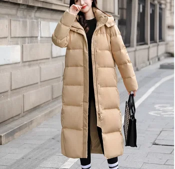 2023, Высококачественное модное свободное утолщенное пуховое пальто, зима - Изображение 1  