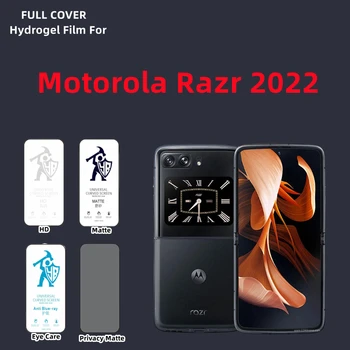 2шт HD Гидрогелевая Пленка Для Motorola Razr 2022 Матовая Защитная Пленка Для Экрана Motorola Razr 2022 Privacy Matte Полная Защита Покрытия - Изображение 1  