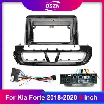 9-дюймовая универсальная панель автомобильного радиоприемника для Kia Forte 2018 + Рамка автомобильного DVD Facias Адаптер для аудиосистемы Комплекты отделки приборной панели - Изображение 1  
