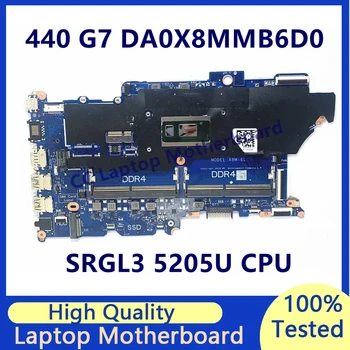 DA0X8MMB6D0 Для HP ProBook 440 G7 450 G7 Материнская Плата Ноутбука С процессором SRGL3 5205U Материнская Плата 100% Полностью Протестирована, Работает хорошо - Изображение 1  