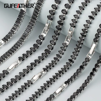 GUFEATHER MB93, модное ожерелье, без никеля, с родиевым покрытием, длинное ожерелье-цепочка 