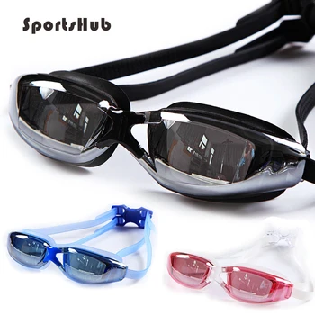 SPORTSHUB Очки для плавания с защитой от запотевания и ультрафиолета, мужские/женские Очки для плавания с покрытием, очки для водных видов спорта для взрослых EF0019 - Изображение 1  