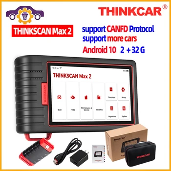 Thinkcar Thinktool Thinkscan Max Max2 OBD2 Сканер Профессиональный Полносистемный Диагностический Инструмент OBD2 Автомобильный Сканер ECU Coding OBD - Изображение 1  