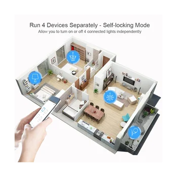 Tuya Smart Switch WiFi Переключатель DIY Таймер AC/DC 7-32 В 4CH RF Smartlife Модуль Домашней Автоматизации для Alexa Google Home - Изображение 1  
