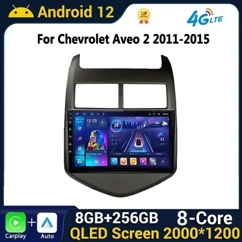 Автомагнитола Android Мультимедиа для Chevrolet Aveo 2 Sonic T300 2011-2015 Мультимедийный плеер Навигация GPS 2 Din 2Din CarPlay - Изображение 1  
