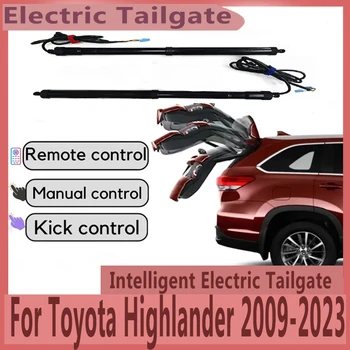 Автомобильная задняя дверь с электроприводом для Toyota Highlander 2009-2023, интеллектуальная задняя дверь, украшение багажника с электроприводом, Переоборудованный апгрейд - Изображение 1  