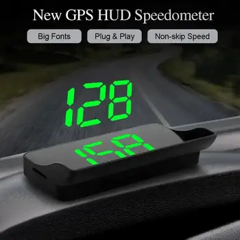 Автомобильный головной HD дисплей GPS Спидометр Скорость КМЧ Цифровой HUD проектор лобового стекла для всех автомобилей Аксессуары для автоэлектроники - Изображение 1  