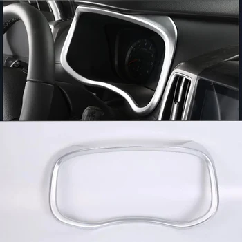 Автомобильный Стайлинг Для Hyundai IX35 2018 Автомобильный ABS Хромированная Отделка Приборной Панели Кольцевое Украшение С Наклейками Аксессуары - Изображение 1  