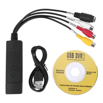 Видео Аудио VHS Видеомагнитофон USB Конвертер карты видеозахвата в DVD Адаптер карты захвата - Изображение 1  