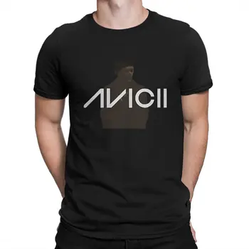 Винтажная футболка для мужчин, футболка из чистого хлопка с круглым воротом, Футболка A-Avici, футболка с коротким рукавом, графическая одежда - Изображение 1  