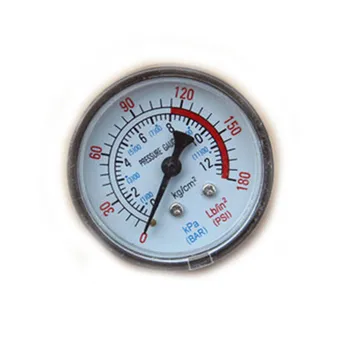 Воздушный компрессор 0-180PSI Пневматический гидравлический датчик давления жидкости 0-12 бар новый - Изображение 1  