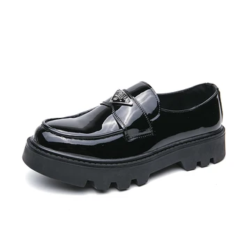 Высококачественная мужская повседневная обувь, обувь для вождения, модная мужская удобная обувь на толстой подошве, увеличивающая рост, мужская модельная обувь38-45 - Изображение 1  
