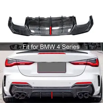 Для BMW 4 Серии G22 G23 Coupe 2021 + Карбоновый Диффузор Для Губ Заднего Бампера Со Светодиодной Подсветкой Car Styling FRP - Изображение 1  