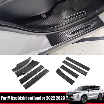 Для Mitsubishi Outlander 2022 2023 2024 ABS Педаль приветствия двери Накладка на порог Накладка на порог Автомобильные Аксессуары - Изображение 1  