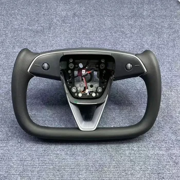 Для Tesla Модель 3 Highland 2024 Аксессуары с подогревом Рулевое колесо из кожи в гоночном стиле - Изображение 1  