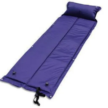 Для пеших прогулок на открытом воздухе Портативная автоматическая складывающаяся надувная подушка, коврики для сна, влагостойкая прокладка - Изображение 1  