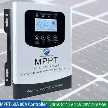 ЕС В Наличии 12-96 В MPPT Контроллер Заряда Солнечной Батареи 30A 40A 60A 80A Регулятор Зарядки Солнечной Системы Для Литиевого Lifepo4 Гелевого Свинцово-Кислотного - Изображение 1  