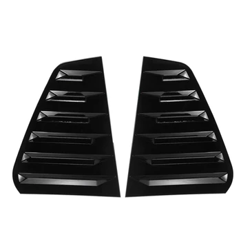 Жалюзи на задние боковые стекла автомобиля, для Golf 7 R MK 7 7.5 2013-2020 Жалюзи в гоночном стиле, вентиляционное отверстие, совок, черный - Изображение 1  