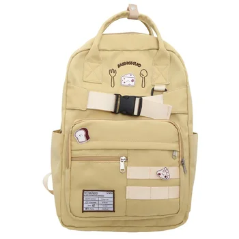 Женский рюкзак для студенток колледжа для девочек, школьная сумка для подростков, нейлоновый рюкзак для отдыха в кампусе, Японский Корейский рюкзак - Изображение 1  