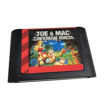 Игровая карта JOE & MAC CAVEMAN NINJA MD Для Mega Drive, Sega Genesis и оригинальной консоли - Изображение 1  