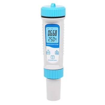 Измеритель PH 7 В 1 PH/TDS/EC / ORP /СОЛЬ/SG /Измеритель температуры Цифровой Bluetooth Монитор качества воды Тестер Простота установки Простота в использовании - Изображение 1  