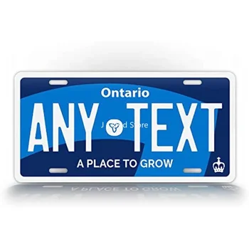 Индивидуальный номерной знак новинки В провинции Онтарио, Канада, на персонализированной металлической табличке Auto Tag-Украшение стены - Изображение 1  