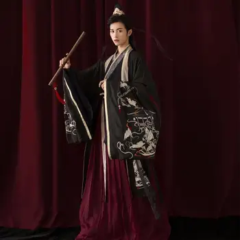 Китайский Hanfu, соответствующий цвету старинной мужской одежды, традиционный набор для ролевых игр династии Мин - Изображение 1  