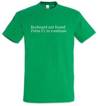 Клавиатура Не найдена, футболка, Ученый-информатик, Геймер, Игровой администратор, Программист - Изображение 1  