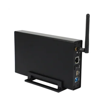 Корпус внешнего жесткого диска Rj45 Nas Wifi Антенна Беспроводной Sata USB 3.0 Wifi Интерфейс Жесткого диска Hdd Box Hdd 3.5-Caddy US Plug - Изображение 1  