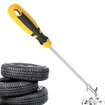 Крюк для чистки шин, Инструмент для удаления камней в автомобильных шинах, Маленький каменный крюк, Многоцелевой инструмент для удаления камней в шинах, инструмент для очистки щелей - Изображение 1  