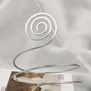 Металлическая манжета для предплечья, браслет для женщин, браслет золотисто-серебристого цвета, спиральная повязка, регулируемый браслет-манжета для предплечья T8NB - Изображение 1  