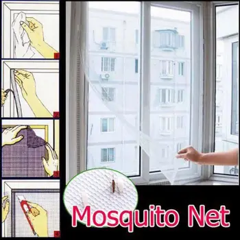 Новая защита от насекомых, Москитные сетки на окнах, Занавеска, Сетка, Защитная Марлевая Занавеска, Москитная сетка на двери, Противомоскитная сетка - Изображение 1  