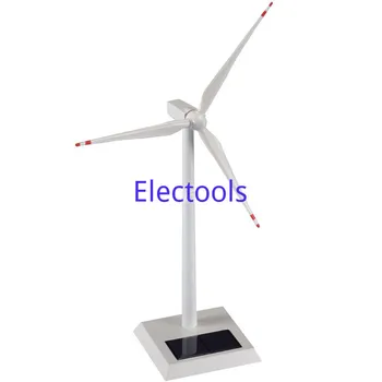 Новые продукты, модель солнечного вентилятора, металлические украшения для ветряных мельниц, Игрушечный ветрогенератор в сборе, подарок от ветроэнергетики - Изображение 1  