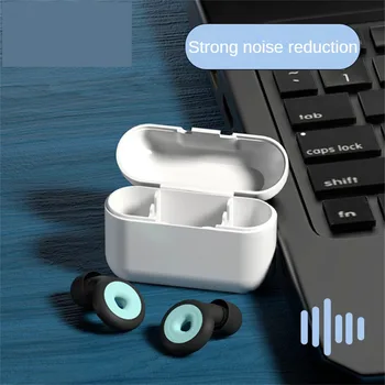Новые силиконовые затычки для ушей для плавания, шумоподавляющие наушники для сна, шумоподавляющие материалы для шумоподавления Звуконепроницаемые затычки для ушей с шумоподавлением - Изображение 1  