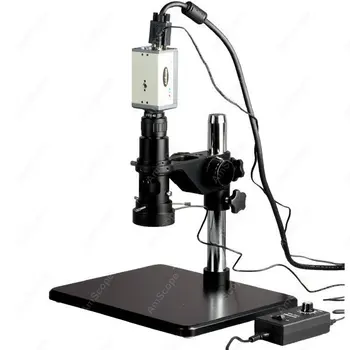 Одиночный зум-AmScope Поставляет микроскоп с монокулярным увеличением 11X-80X + Аналоговую ТВ-камеру низкой освещенности HD Артикул: H800-CCD-LL - Изображение 1  