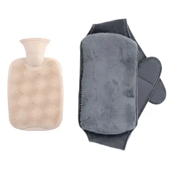 Портативная грелка с крышкой, Портативная сумка для горячей воды, пояс для облегчения боли в шее, плечах, спине, талии - Изображение 1  