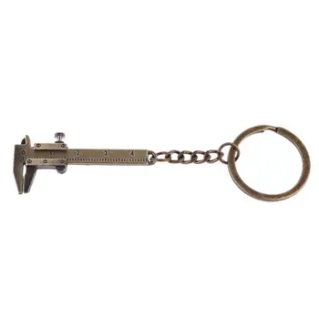 Портативный мини-штангенциркуль K1MF для кольца для ключей Штангенциркули из сплава Калибр Линейка-слайдер Keyc - Изображение 1  