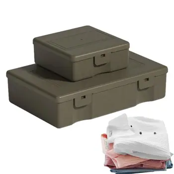 Походный кейс для хранения с крышкой, Складываемый Многофункциональный настольный ящик, компактный органайзер для столов, столов дома, путешествий, кемпинга - Изображение 1  