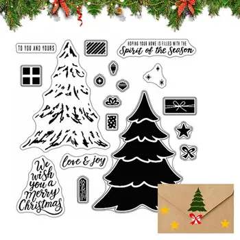 Прозрачные штампы для поделок, Рождественская елка, наборы штампов для скрапбукинга и штампы для поделок, создающие потрясающие поделки ручной работы - Изображение 1  