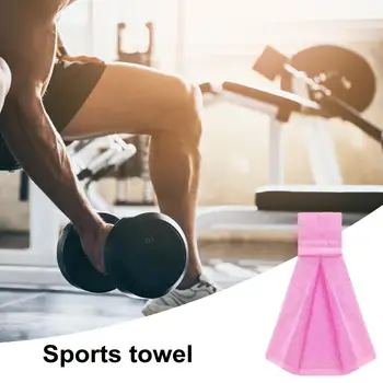 Спортивное полотенце для спортзала Хлопчатобумажный комплект футбольных полотенец Впитывающие полотенца для рук для спортзала, йоги, гольфа Удобные, легко моются с помощью крепежной ленты - Изображение 1  