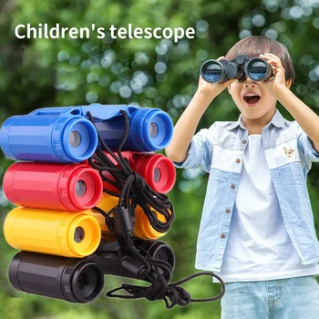 Телескоп, портативный детский бинокль, Складной инструмент для наблюдения на открытом воздухе, детский бинокль высокого разрешения - Изображение 1  