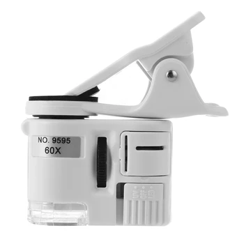 Универсальный карманный мини-микроскоп со светодиодной подсветкой ABS-телефон для мобильных смартфонов - Изображение 1  