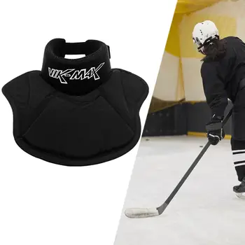 Хоккейная защита шеи, устойчивый к порезам воротник, Дышащий Прочный протектор для горла для подростков, мужчин, женщин, Унисекс, Спортивное кольцо - Изображение 1  