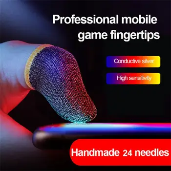 1-10 шт. Пара для игр PUBG, рукав для пальцев, дышащие, защищенные от пота, противоскользящие перчатки для большого пальца, чехол для большого пальца, перчатки для мобильных устройств - Изображение 2  